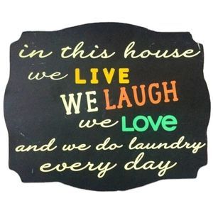 Hobby Lobby “We Live, Laugh, Love and do Laundry…” Room Tin Sign Home Decor